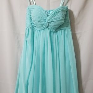 Tiffany Blue Strapless Sweetheart Dress
